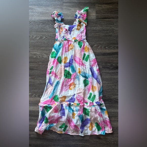 Blu Pepper Multicolor Ruffle Dress - Picture 2 of 3
